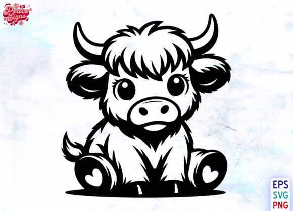Download Chibi Highland Cow SVG, Highland Cow Png - Premium Resources