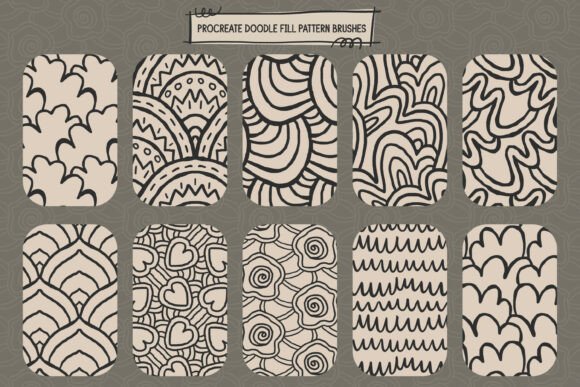 Download Doodlefill Procreate Pattern Brushes - Procreate Collection