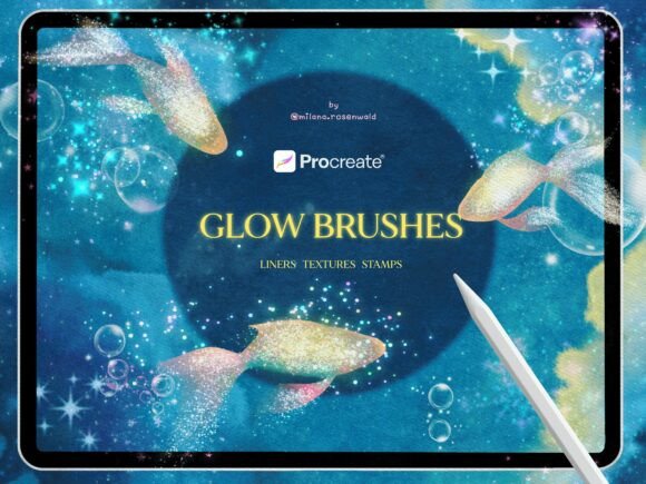 Download Sparkle Glow Procreate Brushes - Procreate Collection