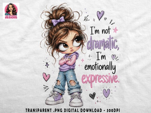 Download Title: Dramatic Girl PNG | Sassy Quote D - Premium Resources